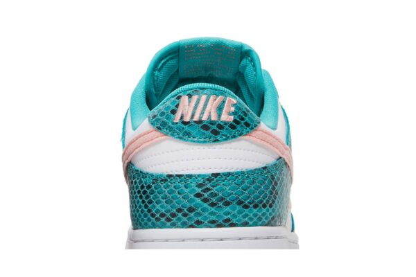 Nike Dunk Low Snakeskin Washed Teal Bleached Coral DR8577-300 - Nicesk photo 7