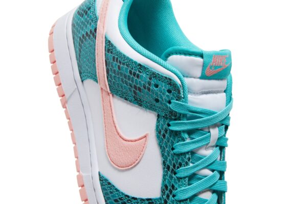 Nike Dunk Low Snakeskin Washed Teal Bleached Coral DR8577-300 - Nicesk photo 9