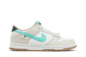 Nike Dunk Low Split Seam White Tan Mint (GS) DX6063-131 - Nicesk photo 1