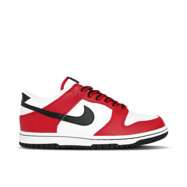 Nike Dunk Low White Black Red (GS) 304874-105 - Nicesk photo 1