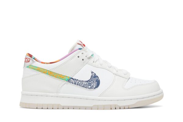 Nike Dunk Low White Multi-Color Paisley (GS) FN8913-141 - Nicesk photo 1