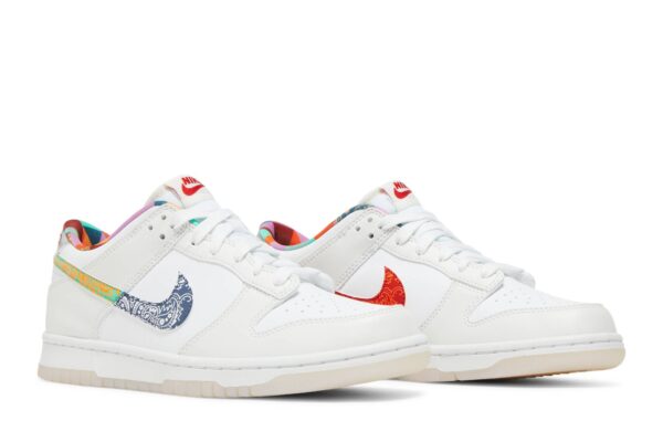 Nike Dunk Low White Multi-Color Paisley (GS) FN8913-141 - Nicesk photo 8