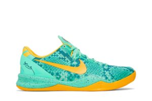 Nike Kobe 8 System Green Glow Laser Orange 555035-304 - Nicesk photo 1