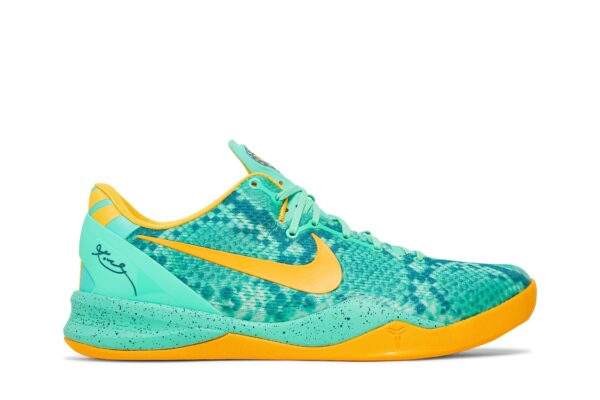 Nike Kobe 8 System Green Glow Laser Orange 555035-304 - Nicesk photo 1