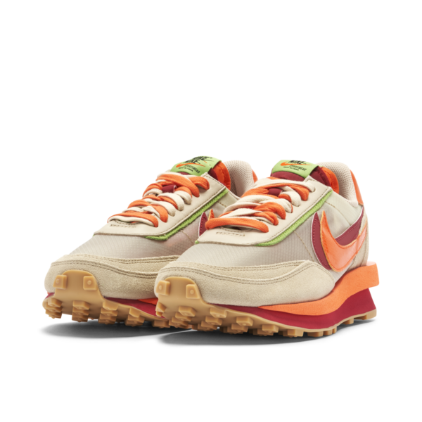 Nike LD Waffle sacai CLOT Kiss of Death Net Orange Blaze DH1347-100 - Nicesk photo 4