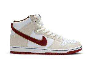 Nike SB Dunk High Sail Bright Crimson CV9499-100 - Nicesk photo 1