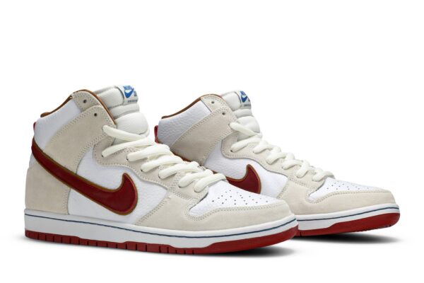Nike SB Dunk High Sail Bright Crimson CV9499-100 - Nicesk photo 8