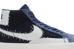Nike SB Zoom Blazer Mid Sashiko Mystic Navy CT0715-400 - Nicesk photo 2