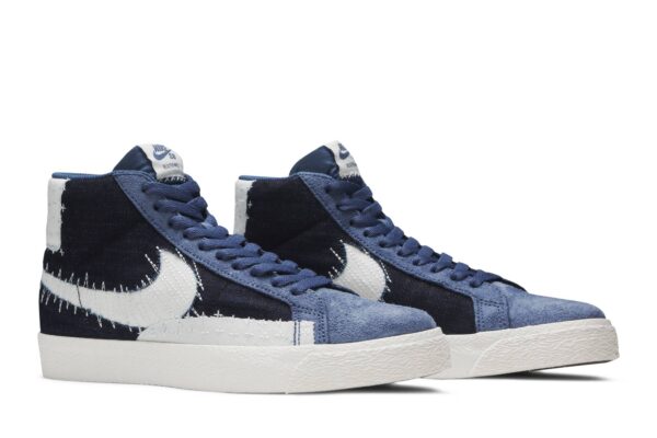 Nike SB Zoom Blazer Mid Sashiko Mystic Navy CT0715-400 - Nicesk photo 8
