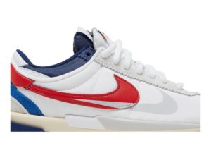 Nike Zoom Cortez SP sacai White University Red Blue DQ0581-100 - Nicesk photo 2
