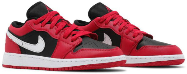 Jordan 1 Low Black Very Berry (GS) 553560-061 - Nicesk photo 3