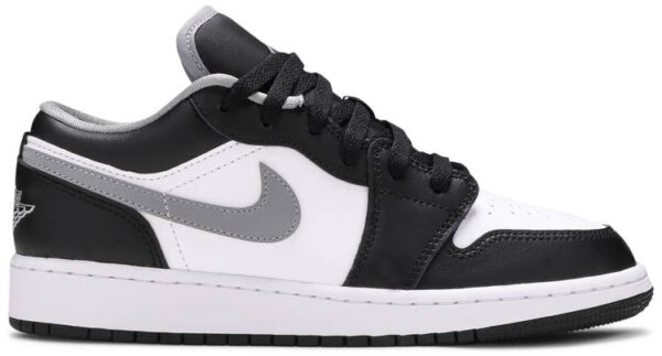 Jordan 1 Low Black White Grey (GS) 553560-040 - Nicesk photo 1