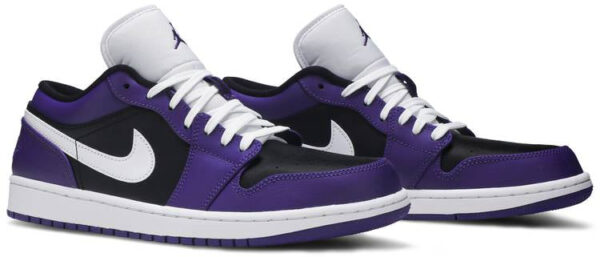 Jordan 1 Low Court Purple Black 553558-501 - Nicesk photo 5