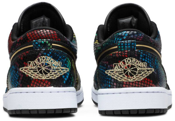 Jordan 1 Low Multicolor Snakeskin (2020) (Women's) CW5580-001 - Nicesk photo 4