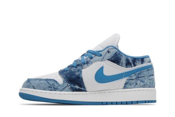 Jordan 1 Low Washed Denim (GS) DM8947-100 - Nicesk photo 3