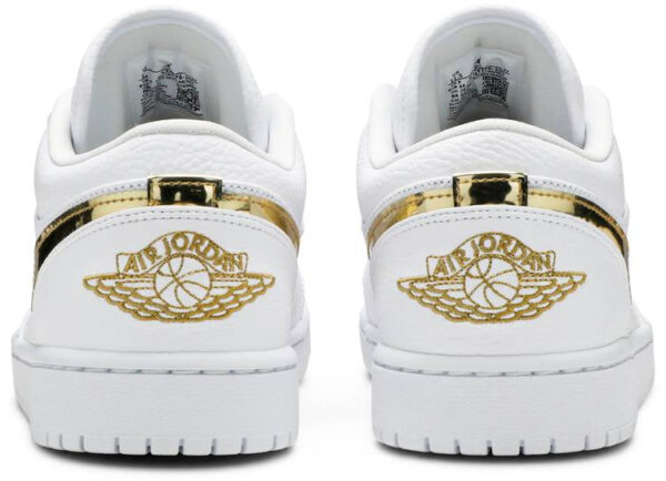 Jordan 1 Low White Metallic Gold (Women's) CZ4776-100 - Nicesk photo 2