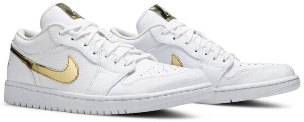 Jordan 1 Low White Metallic Gold (Women's) CZ4776-100 - Nicesk photo 3