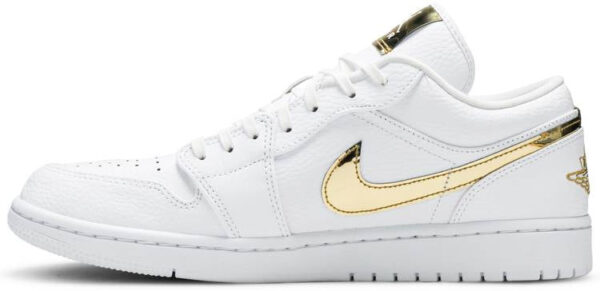 Jordan 1 Low White Metallic Gold (Women's) CZ4776-100 - Nicesk photo 4
