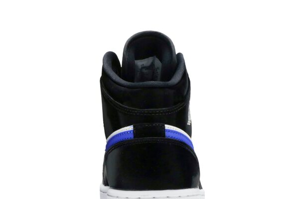 Jordan 1 Mid Black Racer Blue White (GS) 554725-084 - Nicesk photo 7