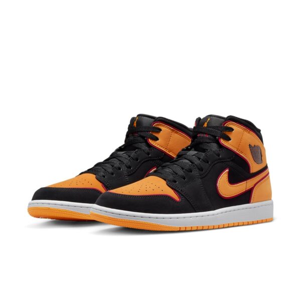 Jordan 1 Mid Fat Tongue Black Orange FJ4923-008 - Nicesk photo 3