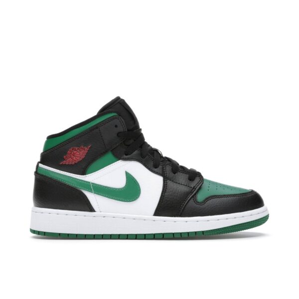 Jordan 1 Mid Green Toe (GS) 554725-067 - Nicesk photo 1