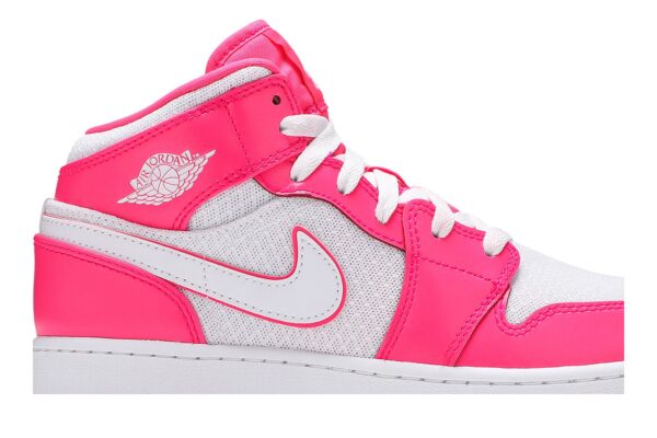 Jordan 1 Mid Hyper Pink White (GS) 555112-611 - Nicesk photo 2