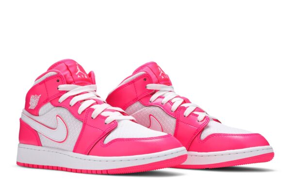 Jordan 1 Mid Hyper Pink White (GS) 555112-611 - Nicesk photo 8