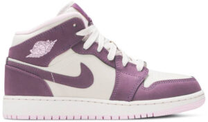 Jordan 1 Mid Pro Purple Desert Sand (GS) 555112-500 - Nicesk photo 1