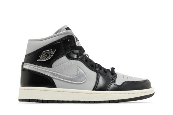 Jordan 1 Mid SE Black Metallic Silver (Women's) FB9892-002 - Nicesk photo 1