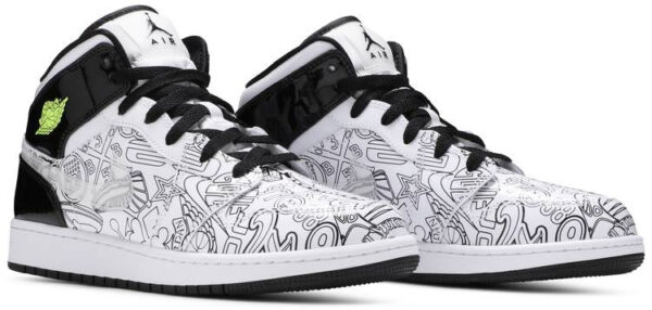 Jordan 1 Mid SE DIY (GS) DC4099-100 - Nicesk photo 3