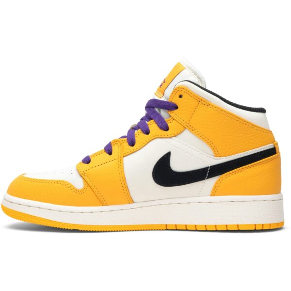 Jordan 1 Mid SE Lakers (GS) BQ6931-700 - Nicesk photo 3