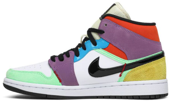 Jordan 1 Mid SE Multi-Color (Women's) CW1140-100 - Nicesk photo 4