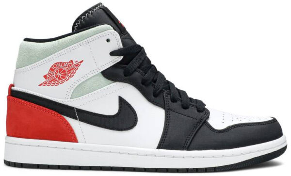Jordan 1 Mid SE Red Black Toe 852542-100 - Nicesk photo 1