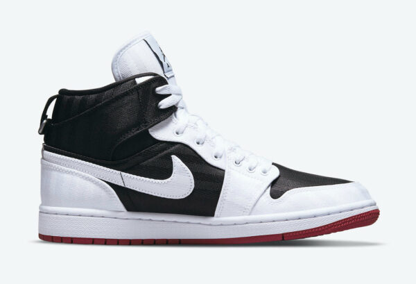Jordan 1 Mid SE Utility Canvas White Black Gym Red (Women's) DD9338-016 - Nicesk photo 3