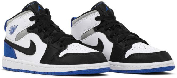 Jordan 1 Mid SE White Black Royal (PS) BQ6932-102 - Nicesk photo 3