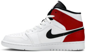 Jordan 1 Mid White Black Gym Red 554724-116 - Nicesk photo 2
