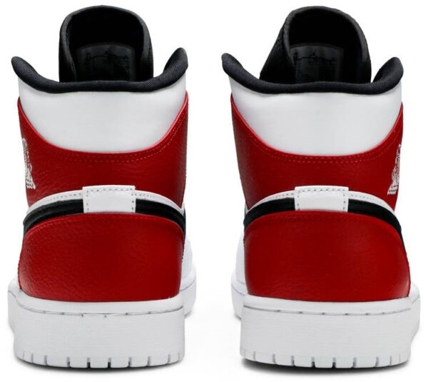 Jordan 1 Mid White Black Gym Red 554724-116 - Nicesk photo 4