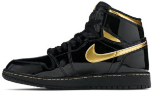 Jordan 1 Retro High Black Metallic Gold (2020) (GS) 575441-032 - Nicesk photo 2