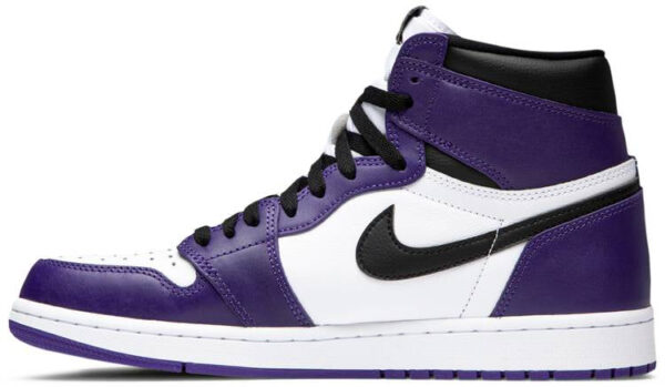 Jordan 1 Retro High Court Purple White 555088-500 - Nicesk photo 2