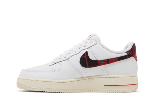 Nike Air Force 1 Low '07 LV8 Tartan Plaid White University Red DV0789-100 - Nicesk photo 3