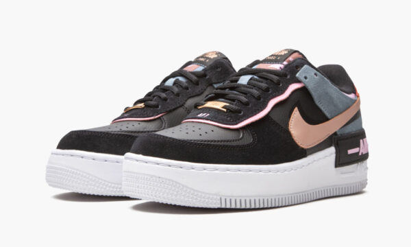 Nike Air Force 1 Low Shadow Black Light Arctic Pink Claystone Red (Women's) CU5315-001 - Nicesk photo 4