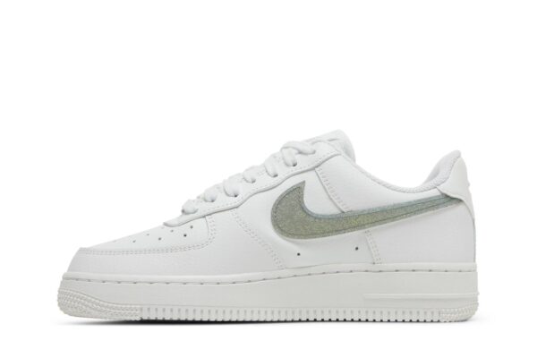 Nike Air Force 1 Low White Gold Glitter Swoosh (Women's) DH4407-101 - Nicesk photo 3