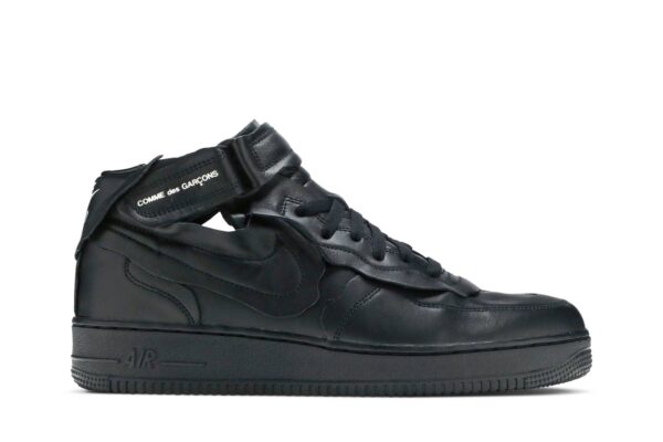 Nike Air Force 1 Mid Comme des Garcons Black DC3601-001 - Nicesk photo 1