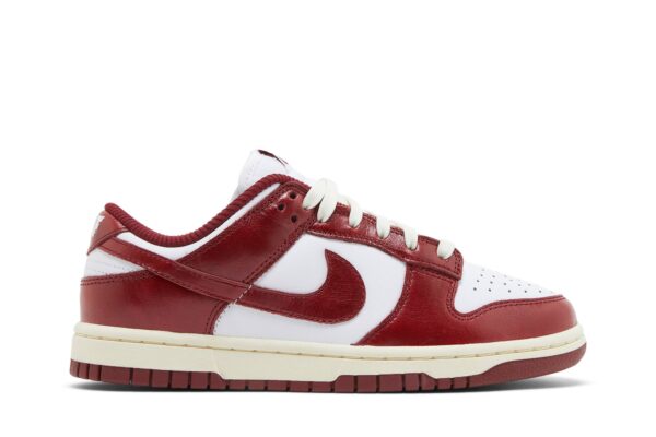 Nike Dunk Low PRM Vintage Team Red (Women's) FJ4555-100 - Nicesk photo 1
