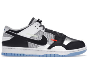 Nike Dunk Low Scrap Black Neutral Grey University Blue White DN5381-001 - Nicesk photo 1