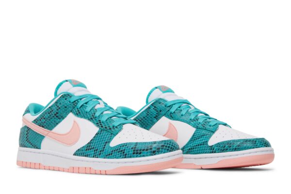Nike Dunk Low Snakeskin Washed Teal Bleached Coral DR8577-300 - Nicesk photo 8