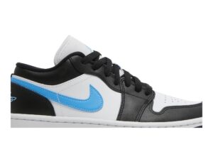 Jordan 1 Low Black University Blue White (Women's) DC0774-041 - Nicesk photo 2