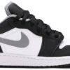 Jordan 1 Low Black White Grey (GS) 553560-040 - Nicesk photo 1