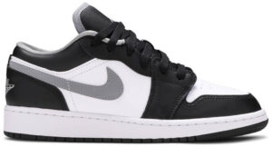 Jordan 1 Low Black White Grey (GS) 553560-040 - Nicesk photo 1