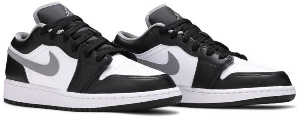 Jordan 1 Low Black White Grey (GS) 553560-040 - Nicesk photo 3